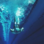 Schwimmer Unterwasser